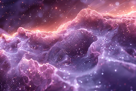 紫色复杂光线轨迹背景图片