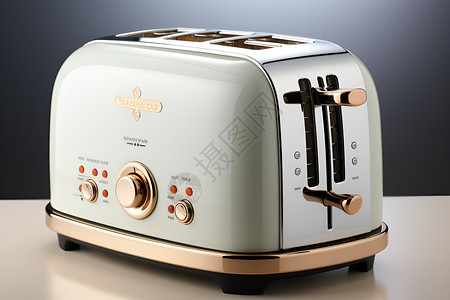 家用烤面包机白色的烤面包机背景