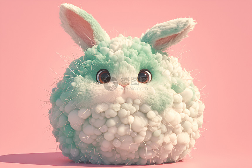 棉花的玩偶兔子图片