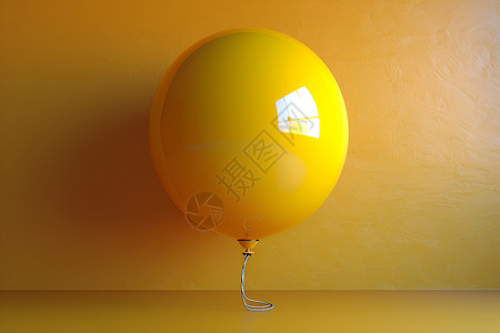 鲜黄色的气球背景图片