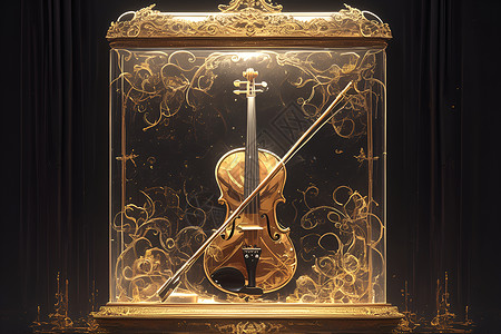 小提琴盒背景图片