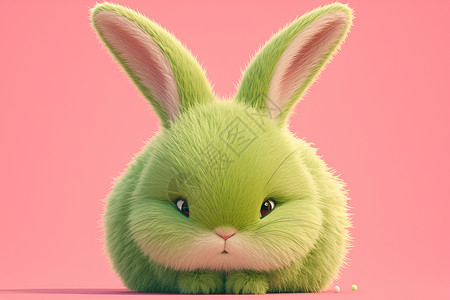 粉色小兔背景图片