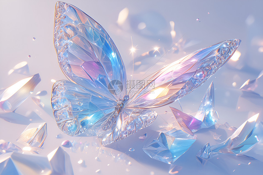 蝴蝶的钻石之翼图片