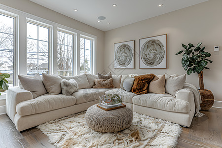 地毯元素现代元素的客厅背景