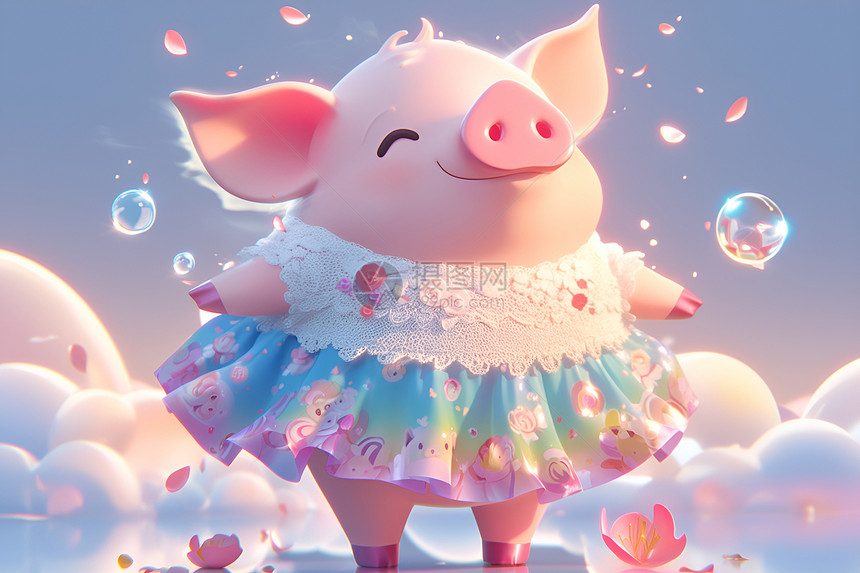 梦幻世界中的小猪仙子图片