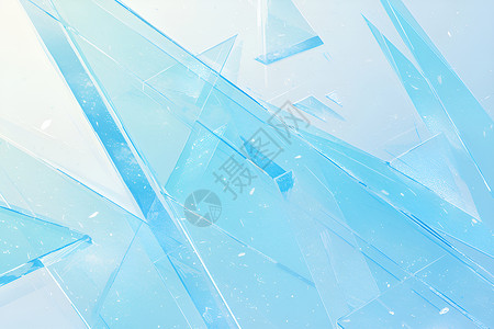 冰晶梦幻蓝色背景背景图片