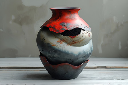 陶瓷艺术花瓶背景图片
