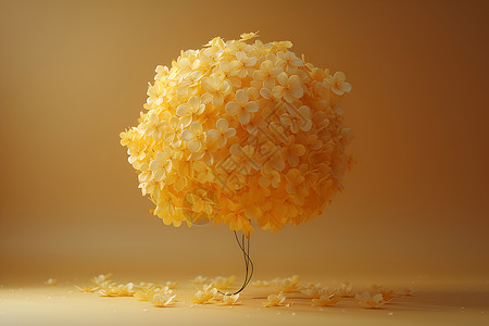 黄桂花气球背景图片