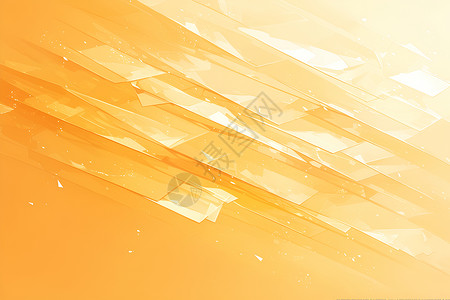 玻璃尖顶橙色几何背景插画