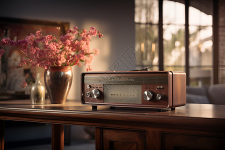 怀旧收音机背景图片