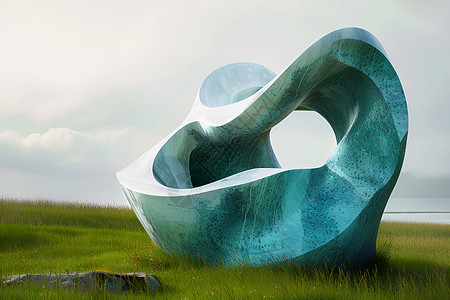 抽象岩石雕塑背景图片