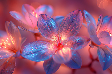 色彩缤纷的花朵背景图片