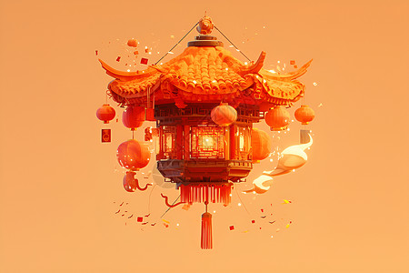 中国灯笼背景图片