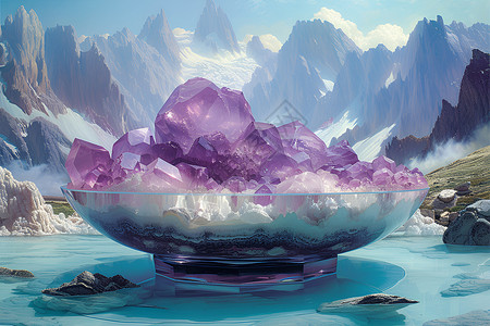 碗里的木耳碗里的紫水晶设计图片