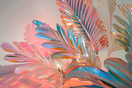 棕榈仁彩色植物设计图片