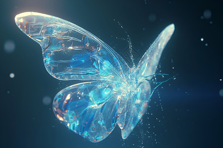 蓝色蝴蝶素材蓝色蝴蝶的飞翔设计图片