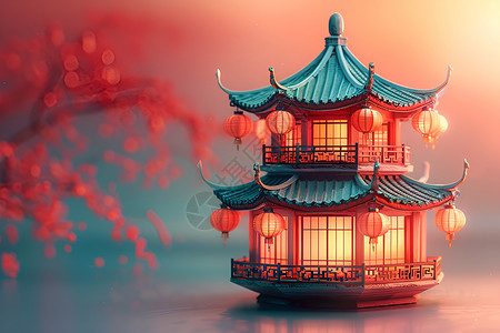 中国灯笼背景图片