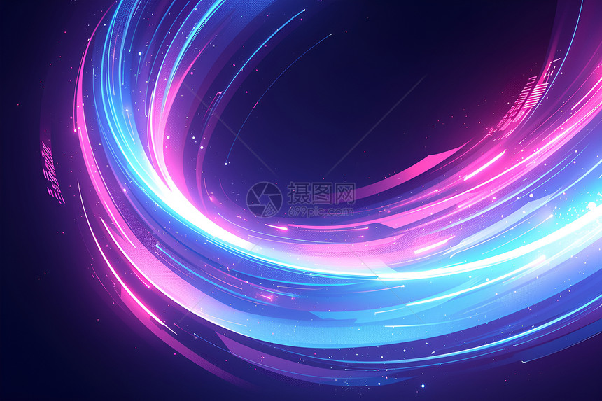 蓝紫旋涡抽象背景图片
