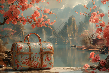 金鸡湖畔湖畔的手提包设计图片
