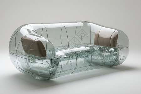 玻璃家具透明玻璃沙发设计图片