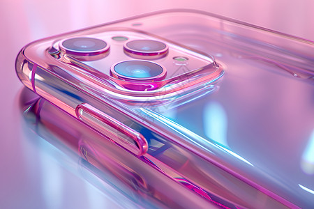 粉紫色玻璃手机壳背景图片