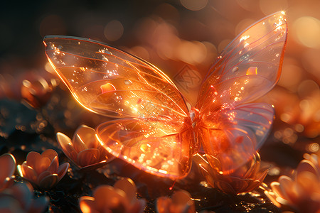 蝴蝶翅膀素材透明高清图片