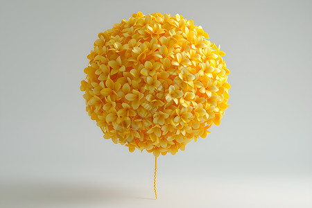 黄色花球背景图片
