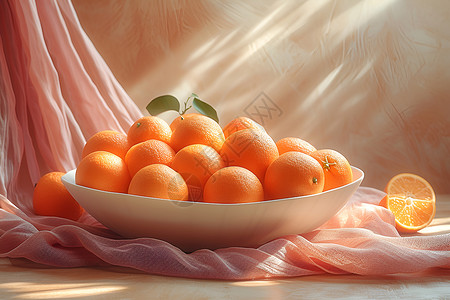 诱人的柑橘背景图片
