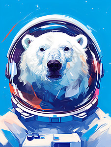 极地航程的白熊背景图片
