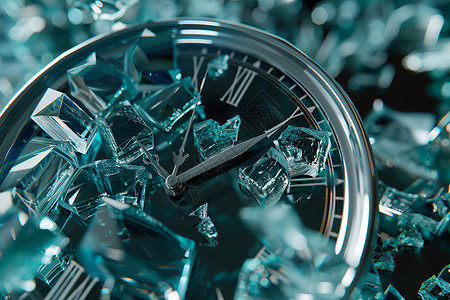 时间的碎片手表玻璃高清图片