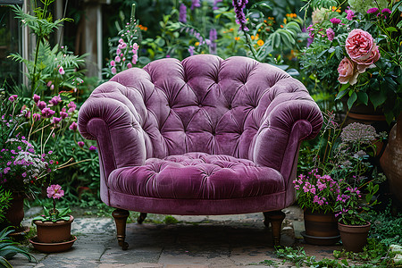 紫色椅子背景图片