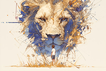 狮王与勇者背景图片