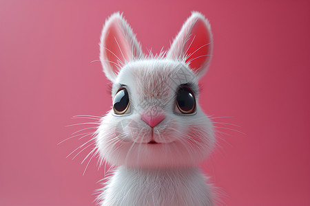 微笑的兔子玩偶背景图片
