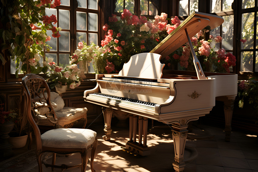 一架美丽的钢琴图片