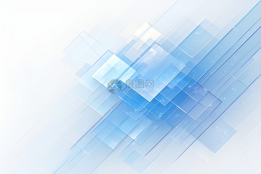 现代风格的蓝色玻璃壁纸设计图片
