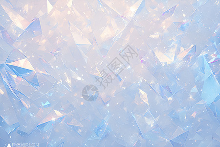 绚丽多彩的水晶立体壁纸背景图片
