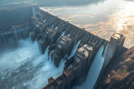 坚固的大坝建筑坚固的高清图片