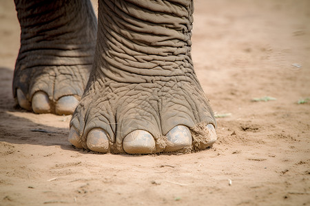 大象腿脚趾背景