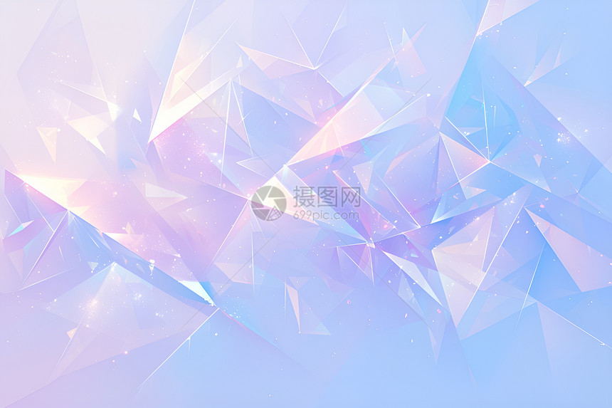 蓝粉水晶立方体图片