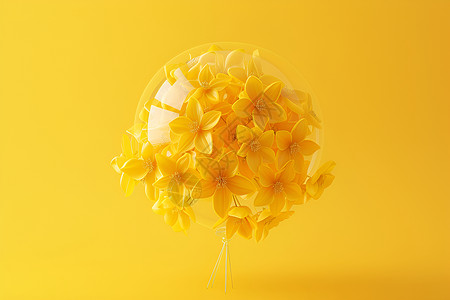 膨胀效果花团锦簇的气球设计图片
