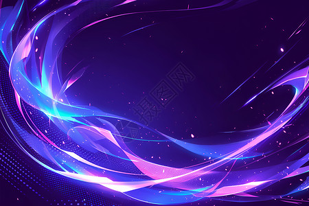 交织的紫蓝漩涡光线设计图片