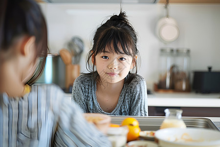 年幼的女孩背景