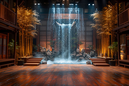 石橄榄美丽的舞台设计图片