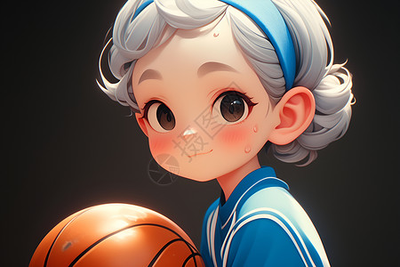 篮球老奶奶背景图片