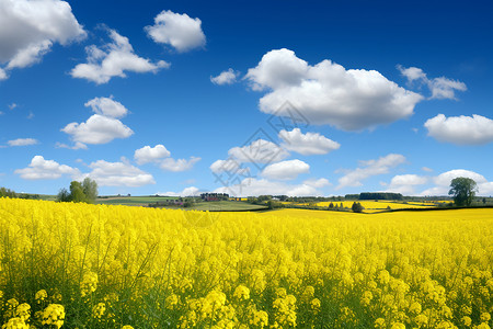 乡村美丽的乡村的花海背景