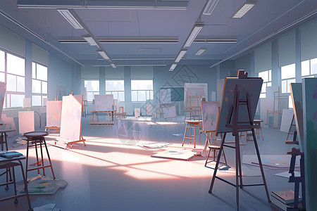 美术教室背景图片