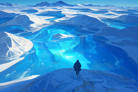 冰雪世界背景图片