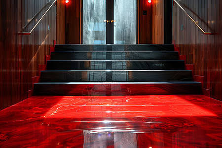 地板砖素材红色的地板背景