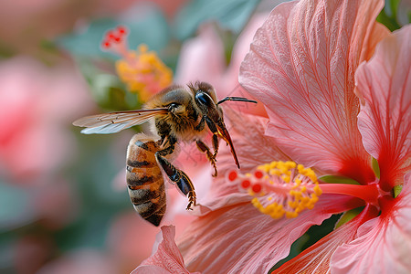 嗡嗡飞舞的蜜蜂背景