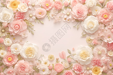 植物花卉背景精美贺卡的花朵设计图片
